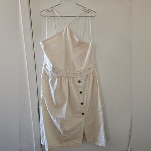 Banana Republic Cream Strapless Dress